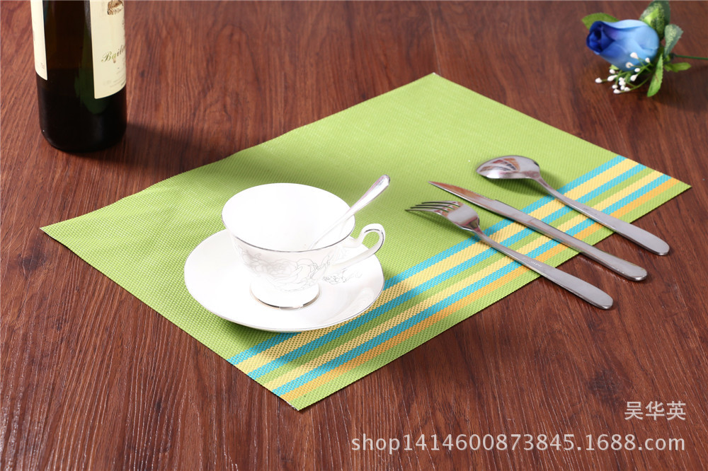 PVC teslin woven food as, rectangular cup as, heat insulation pad, western - style food pad wholesale. PVC teslin woven food as, rectangular cup as, heat insulation pad, western - style food pad wholesale.