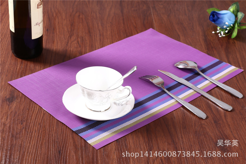 PVC teslin woven food as, rectangular cup as, heat insulation pad, western - style food pad wholesale. PVC teslin woven food as, rectangular cup as, heat insulation pad, western - style food pad wholesale.