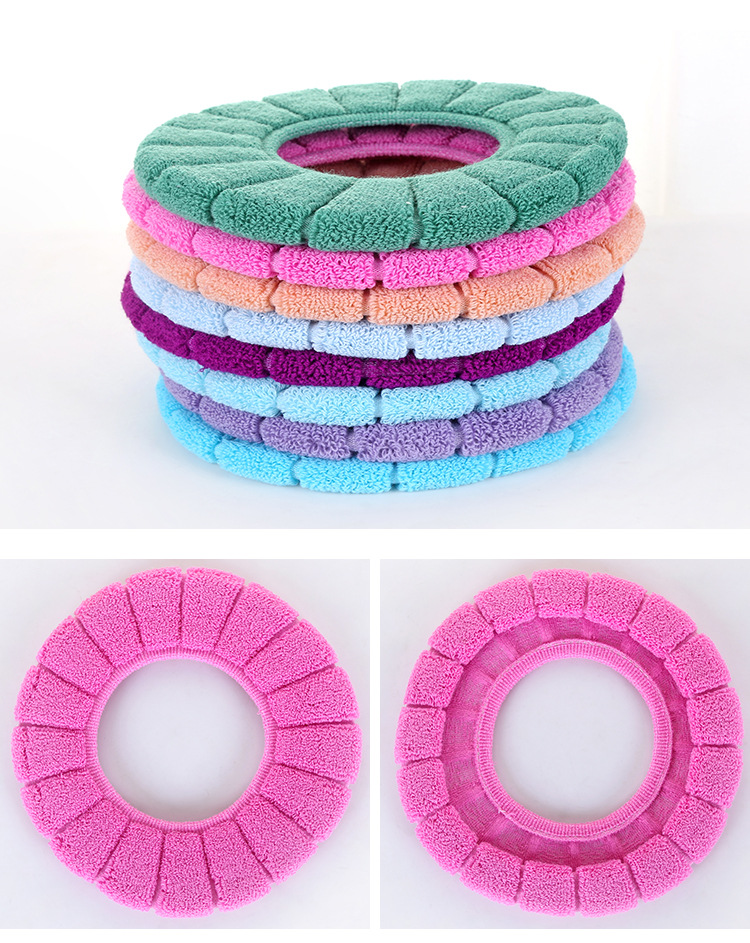 Thickened Knitting Universal O-Type Toilet Mat Home Soft Pumpkin Pattern Toilet Seat Cover Winter Warm Cushion Thickened Knitting Universal O-Type Toilet Mat Home Soft Pumpkin Pattern Toilet Seat Cover Winter Warm Cushion
