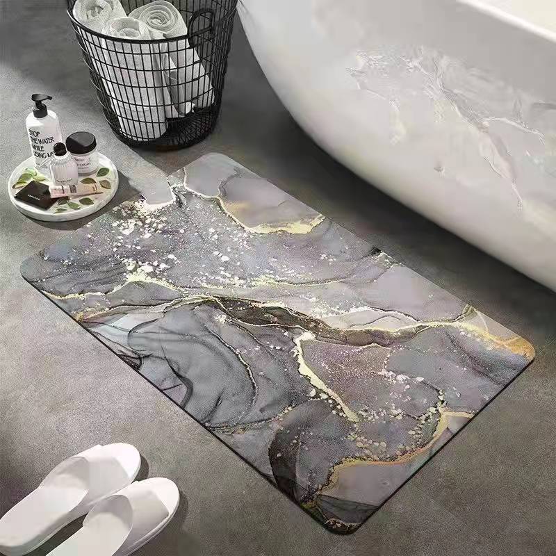 Diatom Ooze Cushion Hydrophilic Pad Bathroom Entrance Floor Mat Diatomite Non-Slip Bathroom Mat Bathroom Toilet Carpet