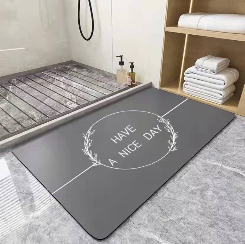 Diatom Ooze Cushion Hydrophilic Pad Bathroom Entrance Floor Mat Diatomite Non-Slip Bathroom Mat Bathroom Toilet Carpet