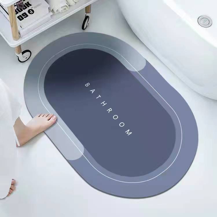 Diatom Ooze Cushion Hydrophilic Pad Bathroom Entrance Floor Mat Diatomite Non-Slip Bathroom Mat Bathroom Toilet Carpet