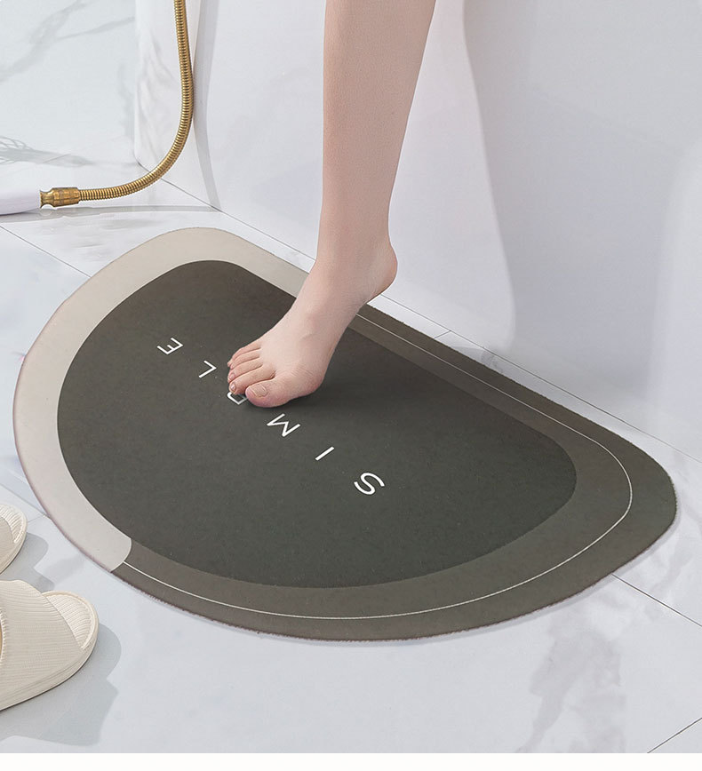 Diatom Ooze Cushion Hydrophilic Pad Bathroom Entrance Floor Mat Diatomite Non-Slip Bathroom Mat Bathroom Toilet Carpet Diatom Ooze Cushion Hydrophilic Pad Bathroom Entrance Floor Mat Diatomite Non-Slip Bathroom Mat Bathroom Toilet Carpet