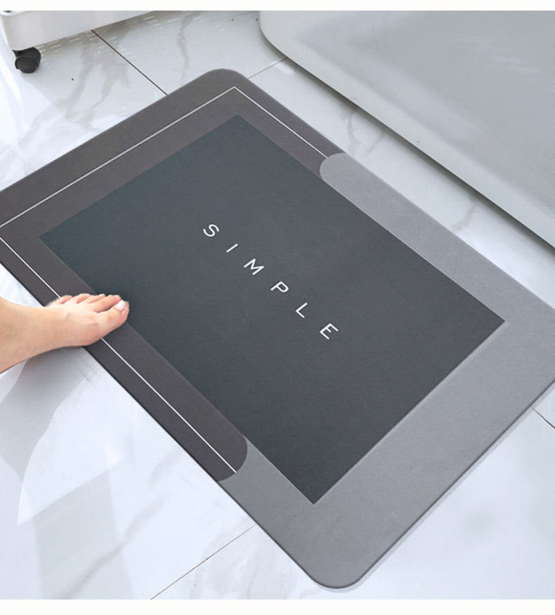 Diatom Ooze Cushion Hydrophilic Pad Bathroom Entrance Floor Mat Diatomite Non-Slip Bathroom Mat Bathroom Toilet Carpet Diatom Ooze Cushion Hydrophilic Pad Bathroom Entrance Floor Mat Diatomite Non-Slip Bathroom Mat Bathroom Toilet Carpet