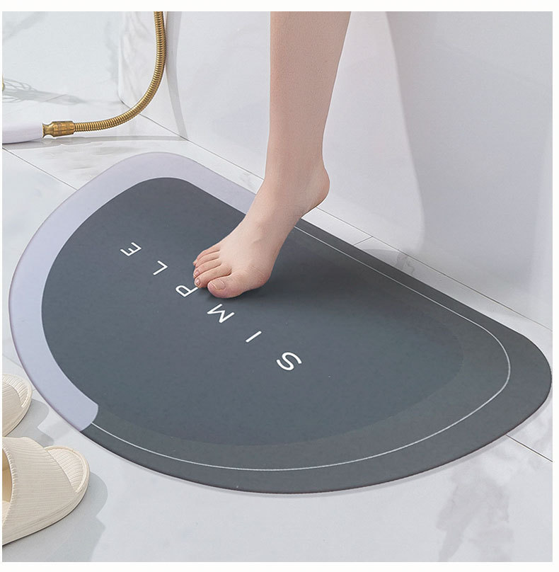 Diatom Ooze Cushion Hydrophilic Pad Bathroom Entrance Floor Mat Diatomite Non-Slip Bathroom Mat Bathroom Toilet Carpet Diatom Ooze Cushion Hydrophilic Pad Bathroom Entrance Floor Mat Diatomite Non-Slip Bathroom Mat Bathroom Toilet Carpet