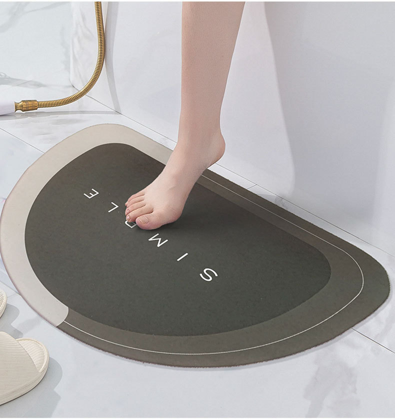Diatom Ooze Cushion Hydrophilic Pad Bathroom Entrance Floor Mat Diatomite Non-Slip Bathroom Mat Bathroom Toilet Carpet Diatom Ooze Cushion Hydrophilic Pad Bathroom Entrance Floor Mat Diatomite Non-Slip Bathroom Mat Bathroom Toilet Carpet
