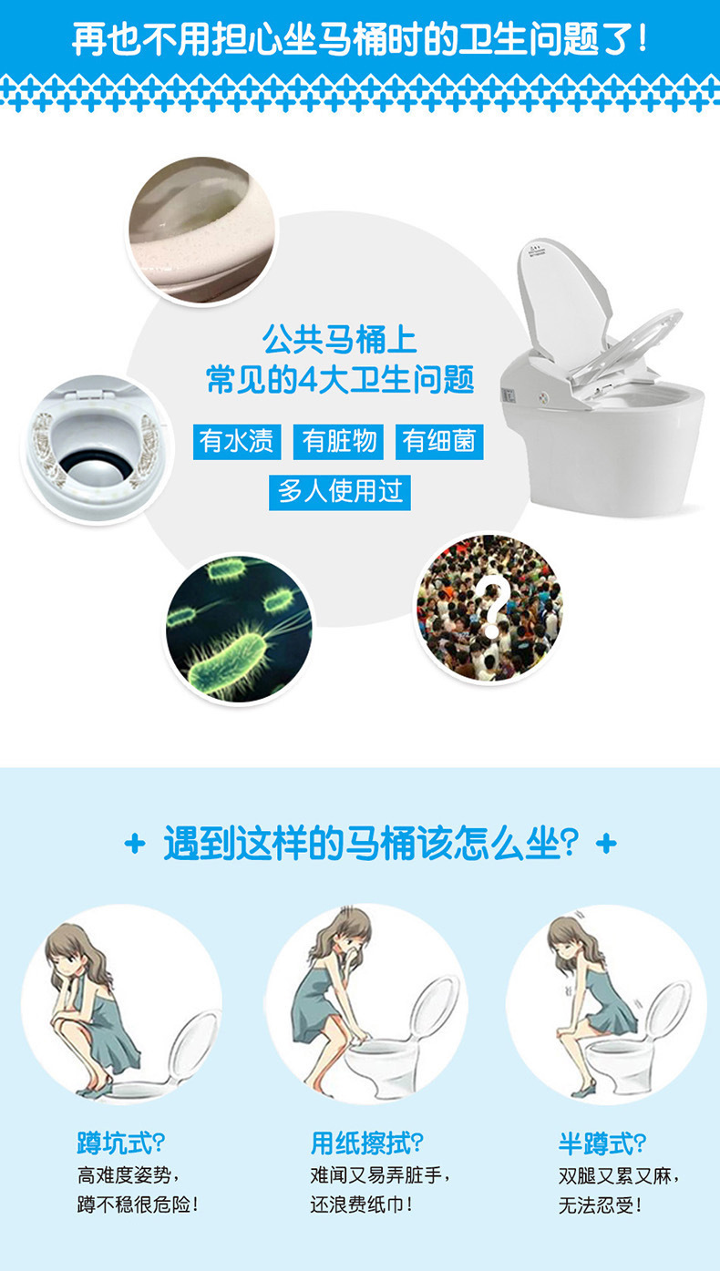 Blue Plus White Business Trip Travel Supplies Wash Cleaning Waterproof Cushion Bacteria-Proof Toilet Toilet Paper Disposable Toilet Mat Blue Plus White Business Trip Travel Supplies Wash Cleaning Waterproof Cushion Bacteria-Proof Toilet Toilet Paper Disposable Toilet Mat