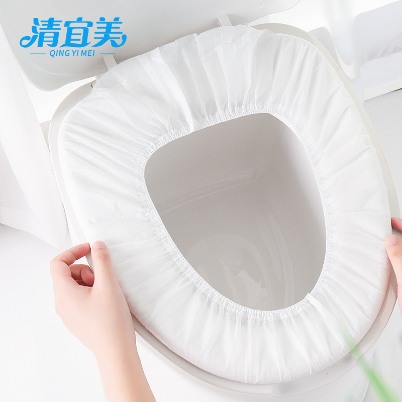 Qingyimei Disposable Toilet Mat Thicken Non-Woven Fabric Toilet Seat Travel Four Seasons Portable Set Toilet Seat Cushion