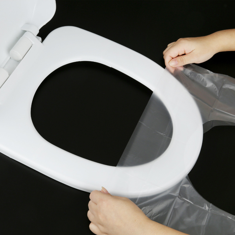 6 Pieces Disposable Toilet Mat Cushion Paper Thickened Travel Hotel Toilet Seat Cover Waterproof Isolation Toilet Set