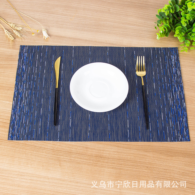 Amazon hot-selling PVC non-slip pad classic characteristics of western food pad environmental protection heat insulation gift promotion cup mat wholesale Amazon hot-selling PVC non-slip pad classic characteristics of western food pad environmental protection heat insulation gift promotion cup mat wholesale