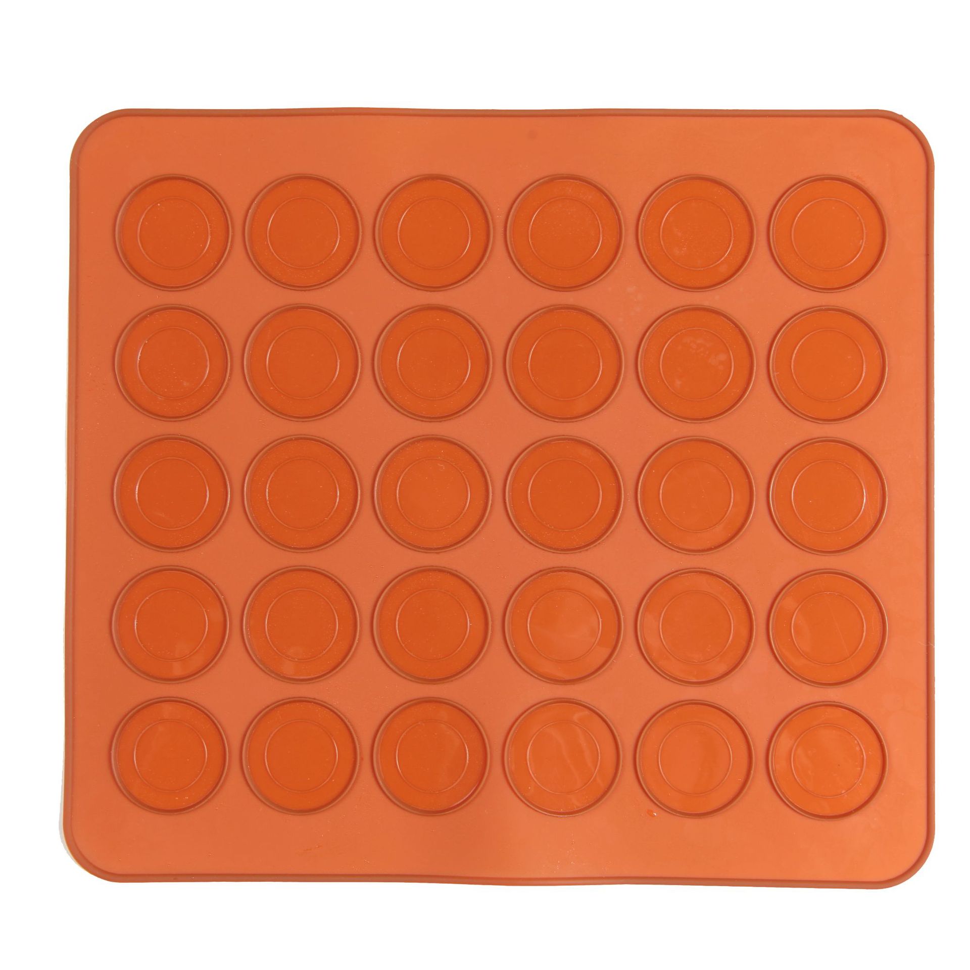 Silicone Baking Mat Macaron Silica Gel Pad 30-Hole round Macaron Pad Cutting Board Heat Insulation High Temperature Resistance Silica Gel Pad
