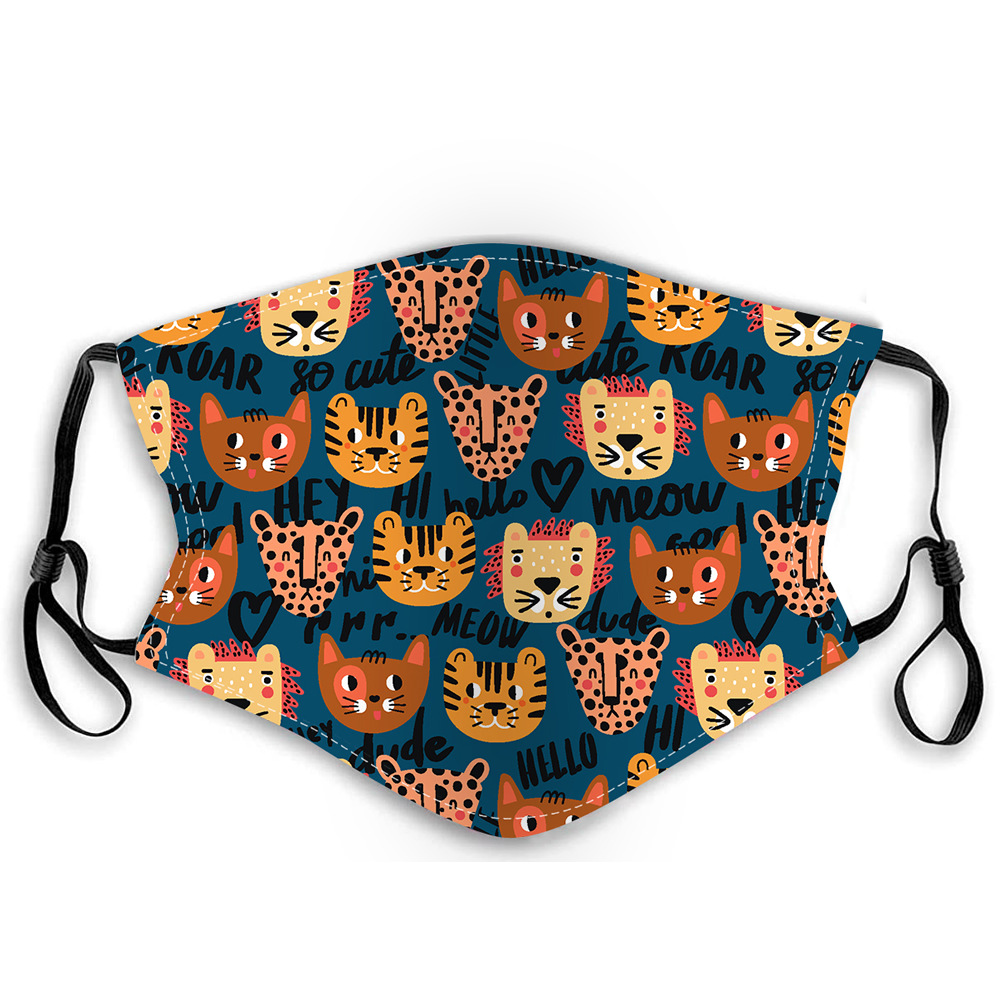 Amazon Hot Selling Children's Cartoon Mask PM2.5 Dust-Proof Haze-Resistant Mask Ear Hook Washable Baby Mask