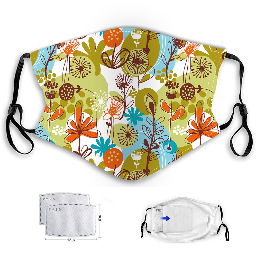 Amazon Hot Selling Children's Cartoon Mask PM2.5 Dust-Proof Haze-Resistant Mask Ear Hook Washable Baby Mask