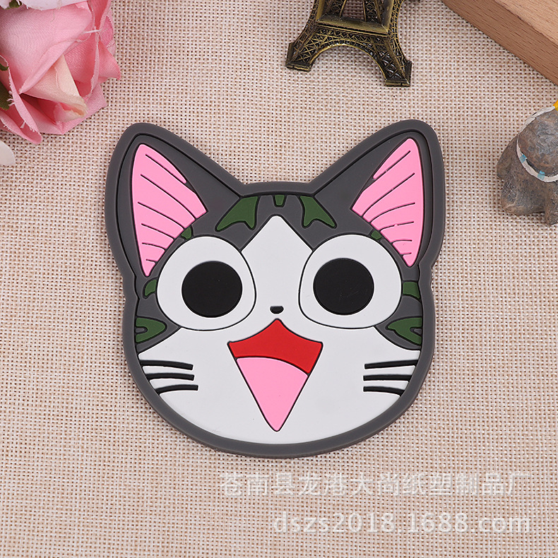 Creative Cute Cartoon Animal Silicone Cup Mat Heat Insulation Pad Thickened Soft Plastic Bowl Mat Placemat Cup Teacup Mat Creative Cute Cartoon Animal Silicone Cup Mat Heat Insulation Pad Thickened Soft Plastic Bowl Mat Placemat Cup Teacup Mat