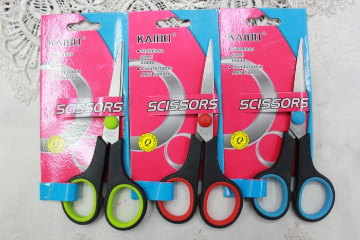 KAIBO405 stainless steel scissor and Rubber scissors KAIBO405 stainless steel scissor and Rubber scissors