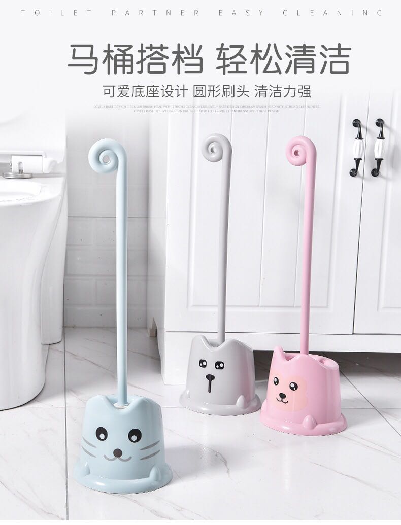 Wholesale creative toilet brush set toilet bristle toilet brush set of personality toilet cleaning brush