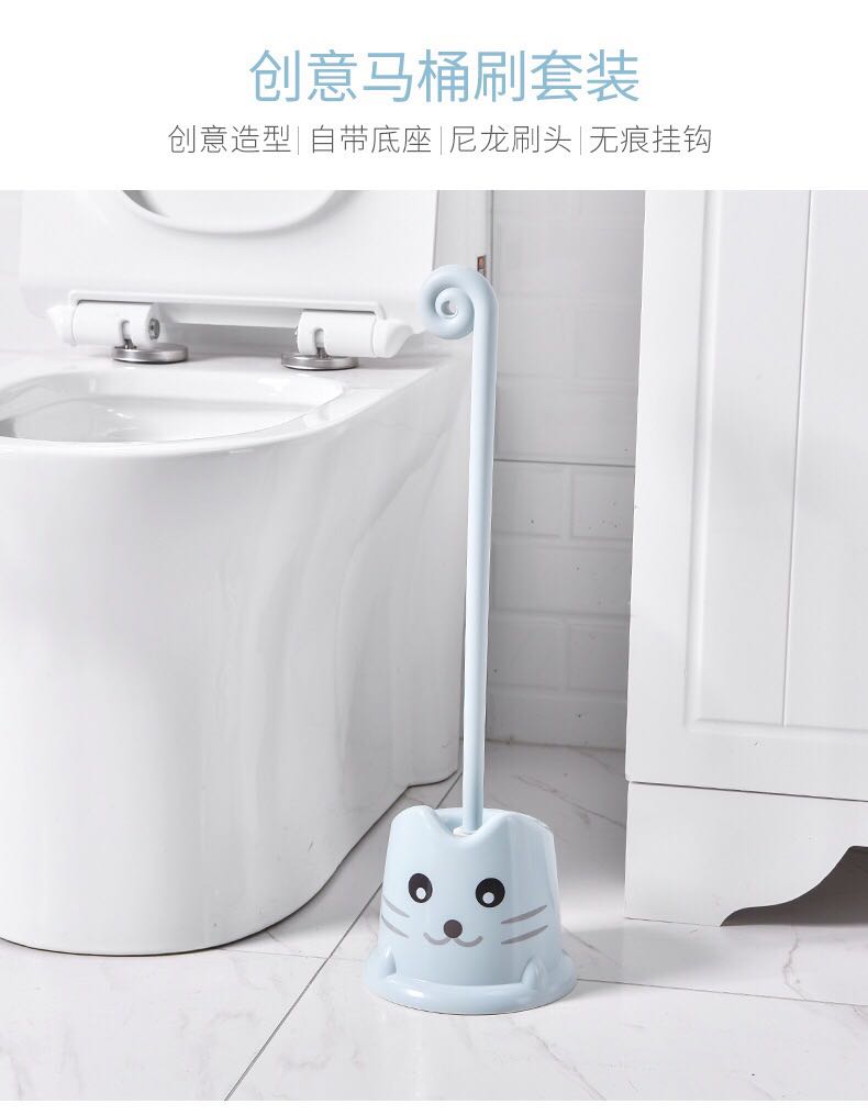 Wholesale creative toilet brush set toilet bristle toilet brush set of personality toilet cleaning brush