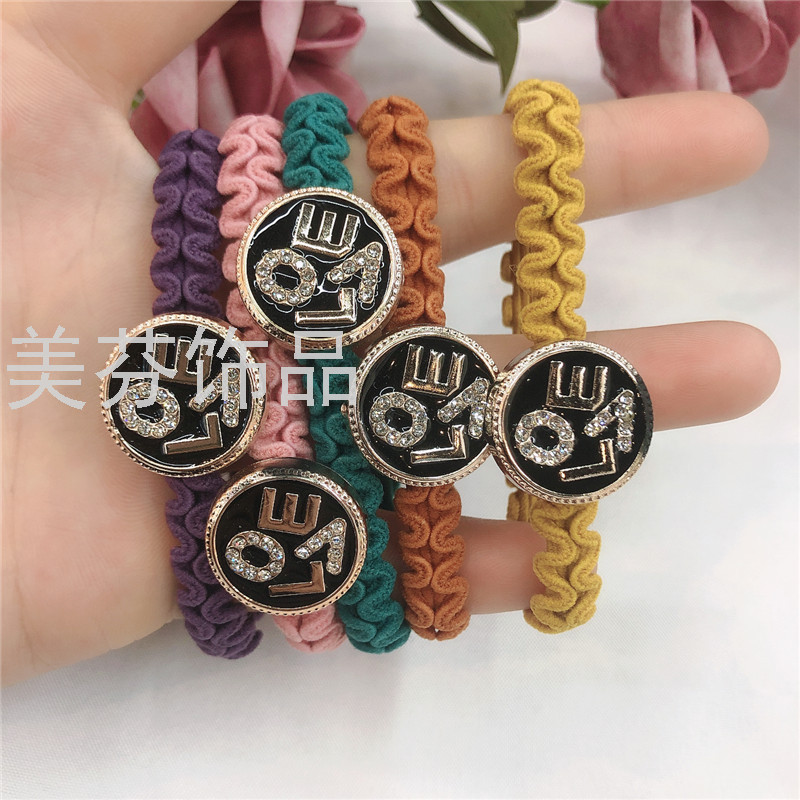 Korean Style Hair Rope Korean Hair Accessories Flat Wave Rubber Band Hairband for TyingupHairHairRope Head Accessories
