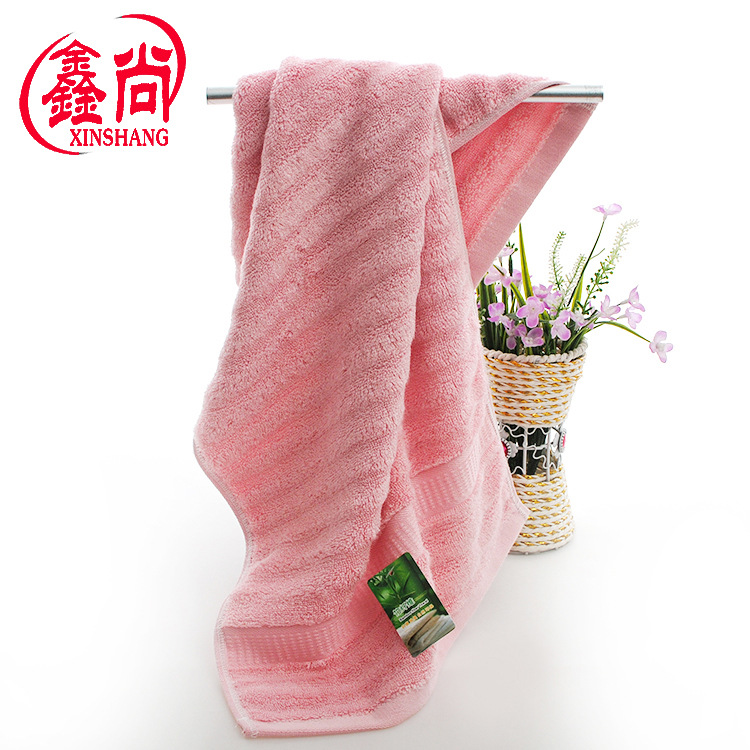 Gao Yang Towel Factory Wholesale Bamboo Fiber Bath Towel Soft Absorbent Infant Bath Towel Wave Hair Gift Bath Towel
