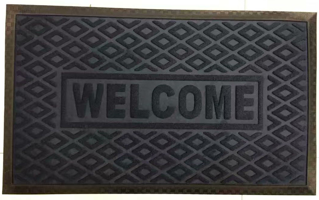 Door mat non-slip mat foreign trade mat home mat with edge embossed mat