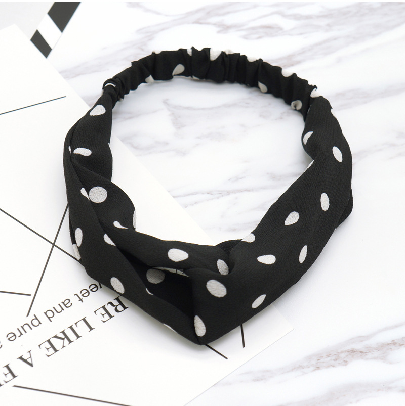 Korean version of hot art wave point headwear accessories fashion bath makeup hair band manufacturers wholesale