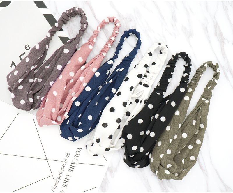 Korean version of hot art wave point headwear accessories fashion bath makeup hair band manufacturers wholesale