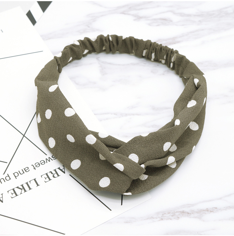 Korean version of hot art wave point headwear accessories fashion bath makeup hair band manufacturers wholesale