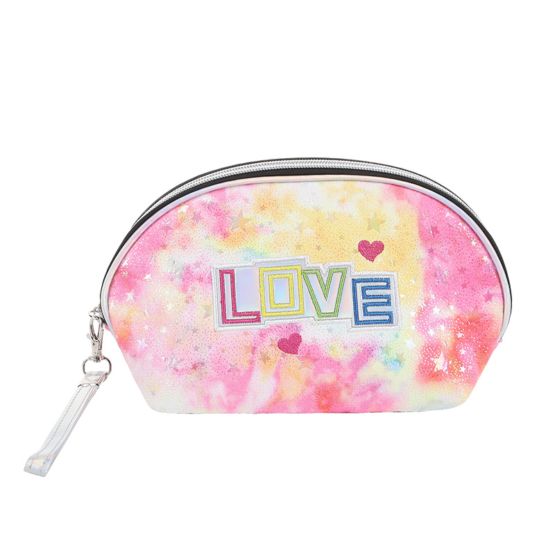 Online Influencer Fashion Colorful Laser Cosmetic Bag Ins Style Creative Personalized Cosmetics Storage Bag Large Capacity Wash Bag