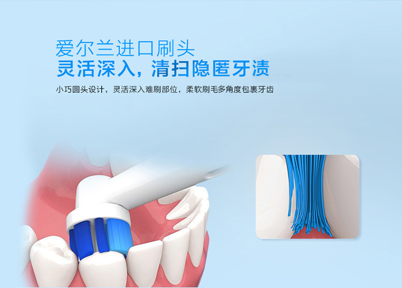 Oralb/Ole B Electric Toothbrush D12 Soft Hair Adult Couple Rechargeable Sonic Wave Automatic Rotating Whitening Toothbrush
