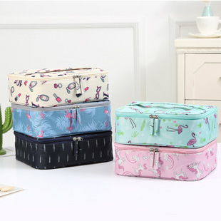 Lazy Cosmetic Bag Women's Large Capacity Travel Travel Portable Ins Style Super Hot Simple Drawstring Waterproof Storage Bag