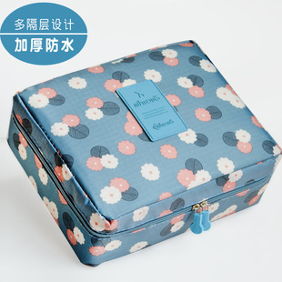 Lazy Cosmetic Bag Women's Large Capacity Travel Travel Portable Ins Style Super Hot Simple Drawstring Waterproof Storage Bag