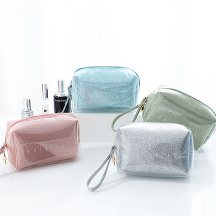 Lazy Cosmetic Bag Women's Large Capacity Travel Travel Portable Ins Style Super Hot Simple Drawstring Waterproof Storage Bag