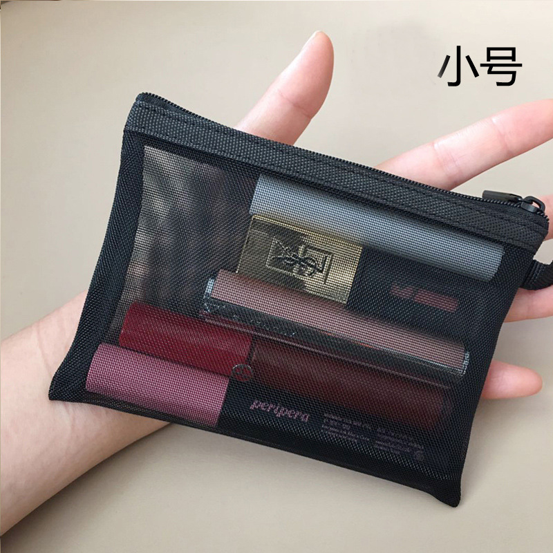 Simple Cosmetic Bag Small Lipstick Air Cushion Bag Storage Bag Portable Portable Mini Makeup Bag Mesh Transparent Bag Simple Cosmetic Bag Small Lipstick Air Cushion Bag Storage Bag Portable Portable Mini Makeup Bag Mesh Transparent Bag