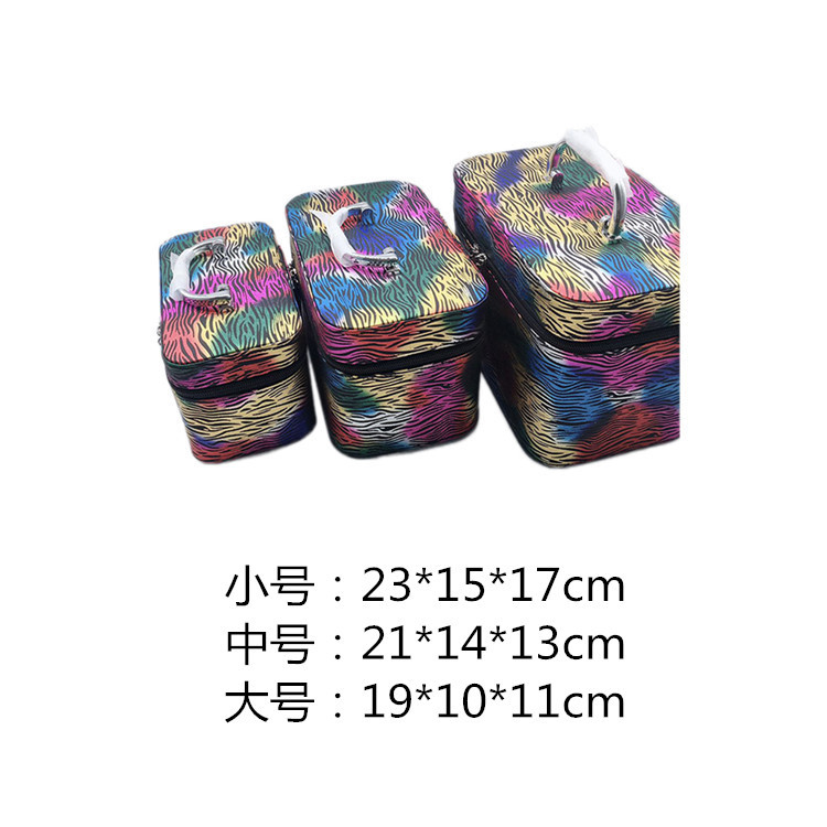Factory Direct Sales Multifunctional Fish Scale Laser Square Cosmetic Case Three-Piece Portable Cosmetic Bag Waterproof Storage Bag Factory Direct Sales Multifunctional Fish Scale Laser Square Cosmetic Case Three-Piece Portable Cosmetic Bag Waterproof Storage Bag