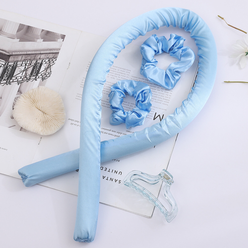 Cross-Border Amazon Hot Sale Foam Hair Curler Lazy Hair Curler No Heat Big Wave Curly Hair Suit in Stock Wholesale