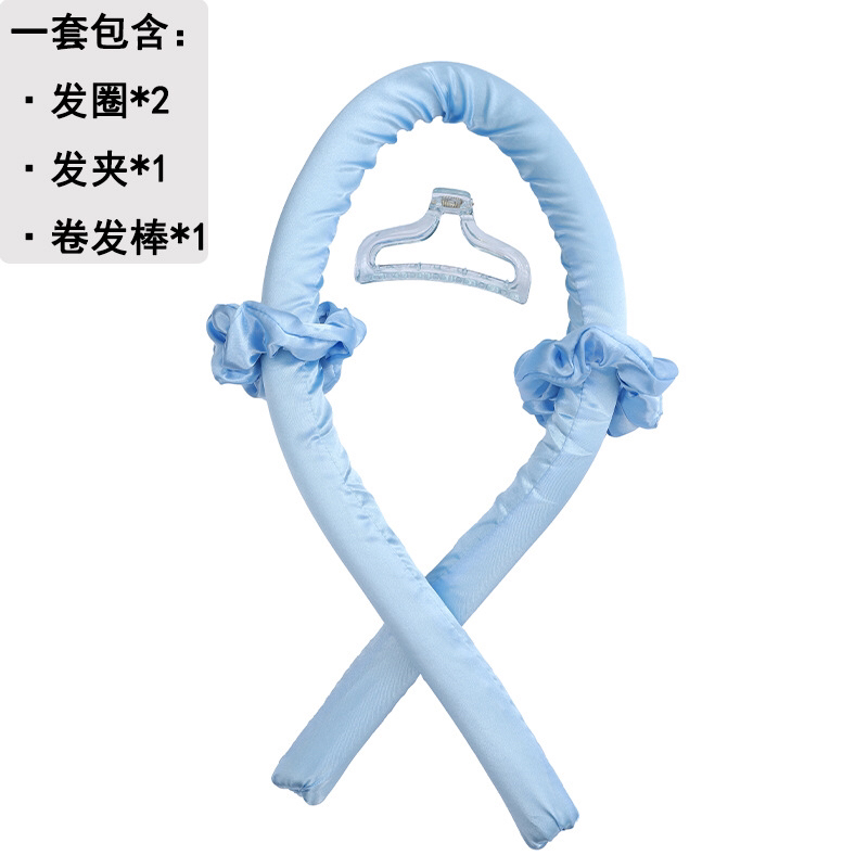 Cross-Border Amazon Hot Sale Foam Hair Curler Lazy Hair Curler No Heat Big Wave Curly Hair Suit in Stock Wholesale