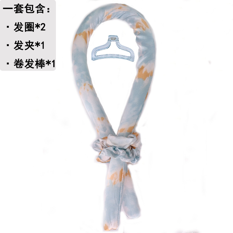 Cross-Border Amazon Hot Sale Foam Hair Curler Lazy Hair Curler No Heat Big Wave Curly Hair Suit in Stock Wholesale