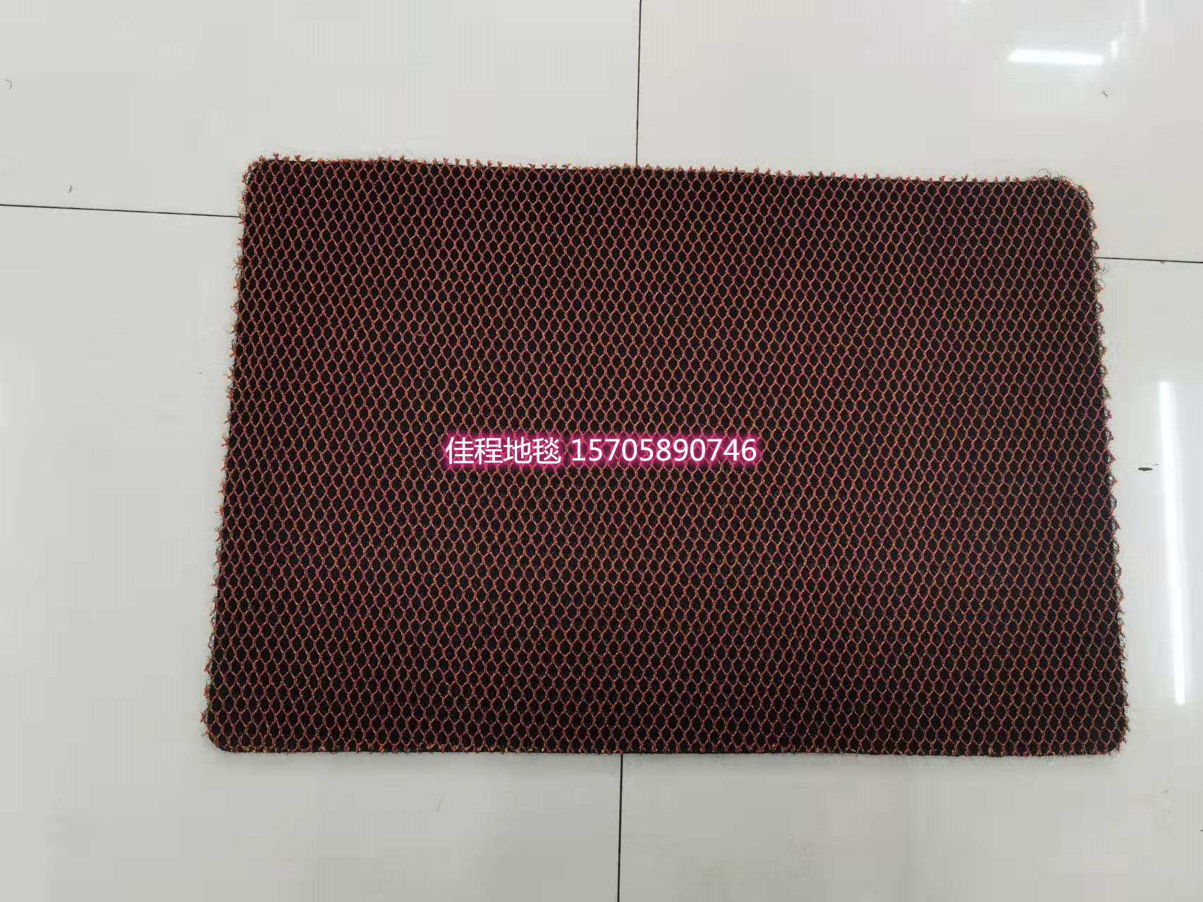 Solid Color Elastic Silk Floor Mat Honeycomb Mat Dirt Trap Mats Doormat and Foot Mat High Elastic Foot Mat Non-Slip Mat 