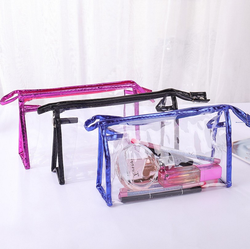Transparent Briefcase PVC Cosmetic Bag Korean Style Handbag PVC Storage Bag Wash Bag