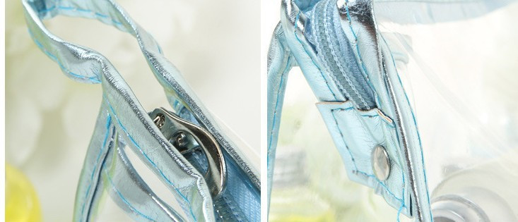 Transparent Briefcase PVC Cosmetic Bag Korean Style Handbag PVC Storage Bag Wash Bag Transparent Briefcase PVC Cosmetic Bag Korean Style Handbag PVC Storage Bag Wash Bag