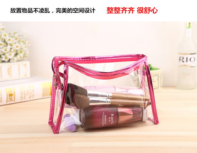 Transparent Briefcase PVC Cosmetic Bag Korean Style Handbag PVC Storage Bag Wash Bag Transparent Briefcase PVC Cosmetic Bag Korean Style Handbag PVC Storage Bag Wash Bag