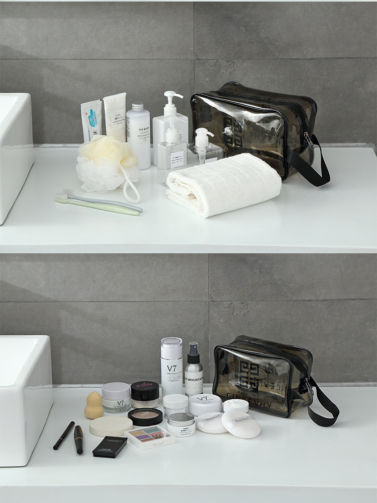 Waterproof PVC Cosmetic Bag Large Capacity Travel Storage Bag PVC Transparent Wash Bag Beach Bag Waterproof PVC Cosmetic Bag Large Capacity Travel Storage Bag PVC Transparent Wash Bag Beach Bag
