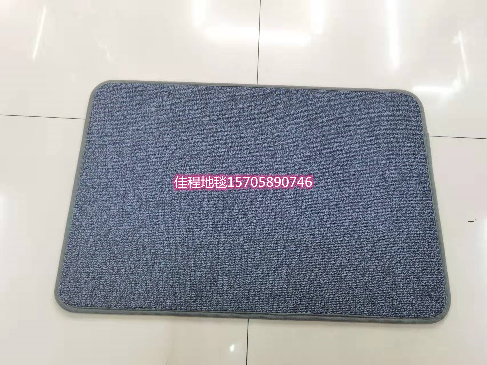 New Solid Color Flat Loop Velvet Floor Mat Non-Slip Mat Monochrome Floor Mat Water-Absorbing Non-Slip Mat Carpet   Mat 