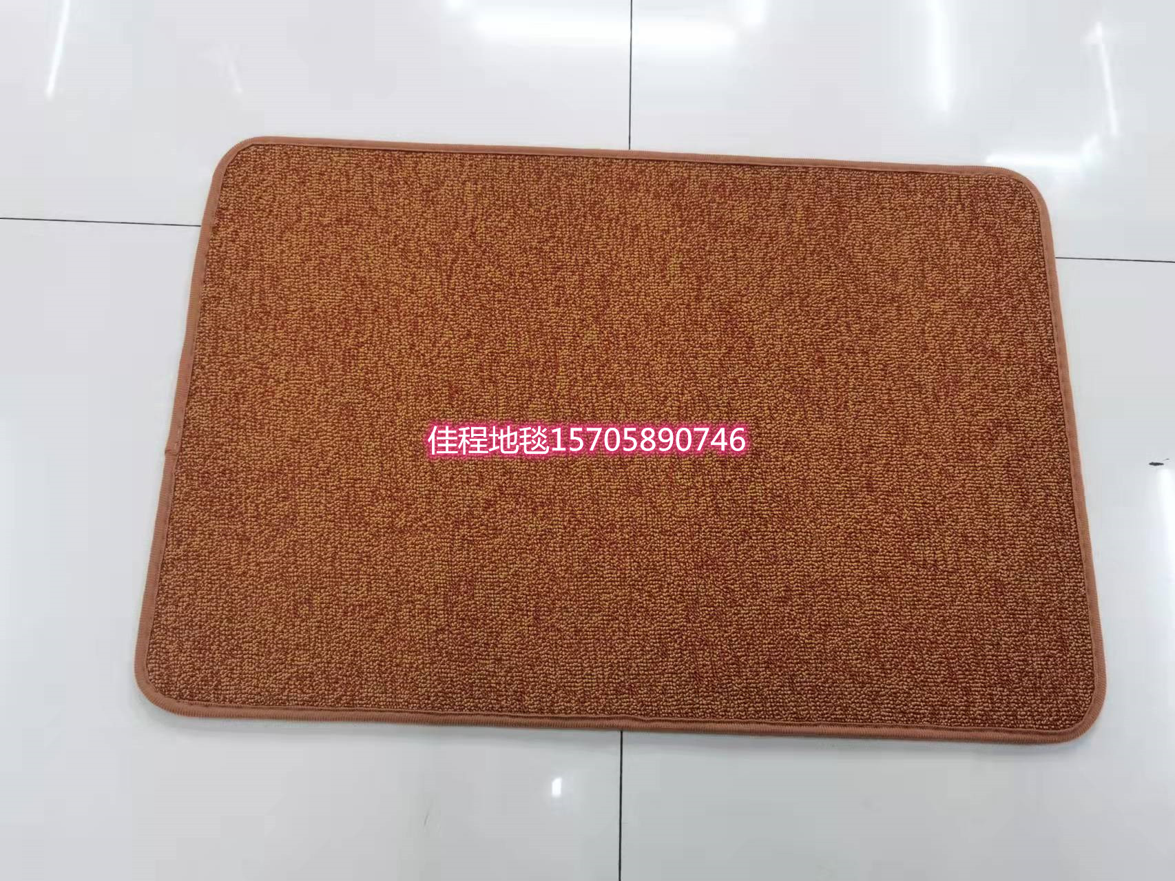 New Solid Color Flat Loop Velvet Floor Mat Non-Slip Mat Monochrome Floor Mat Water-Absorbing Non-Slip Mat Carpet   Mat 