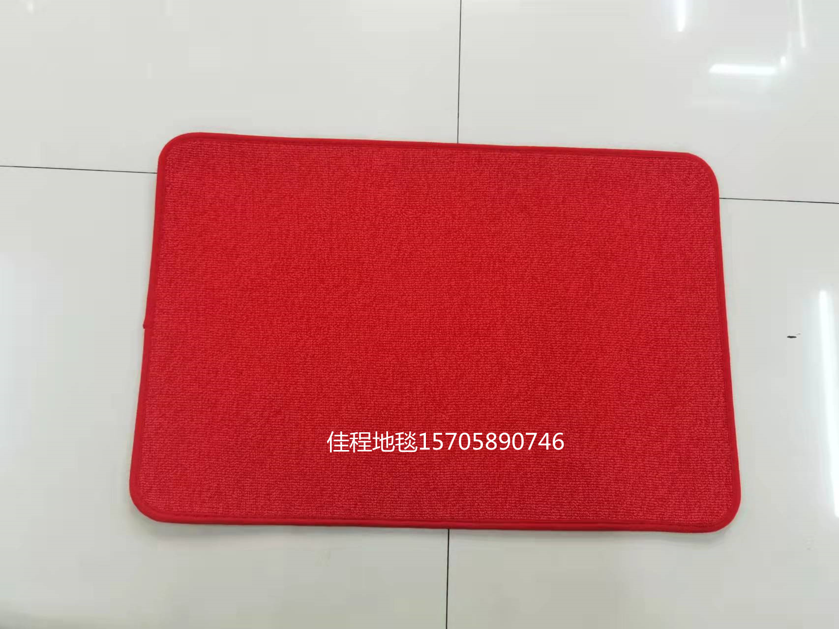 New Solid Color Flat Loop Velvet Floor Mat Non-Slip Mat Monochrome Floor Mat Water-Absorbing Non-Slip Mat Carpet   Mat 