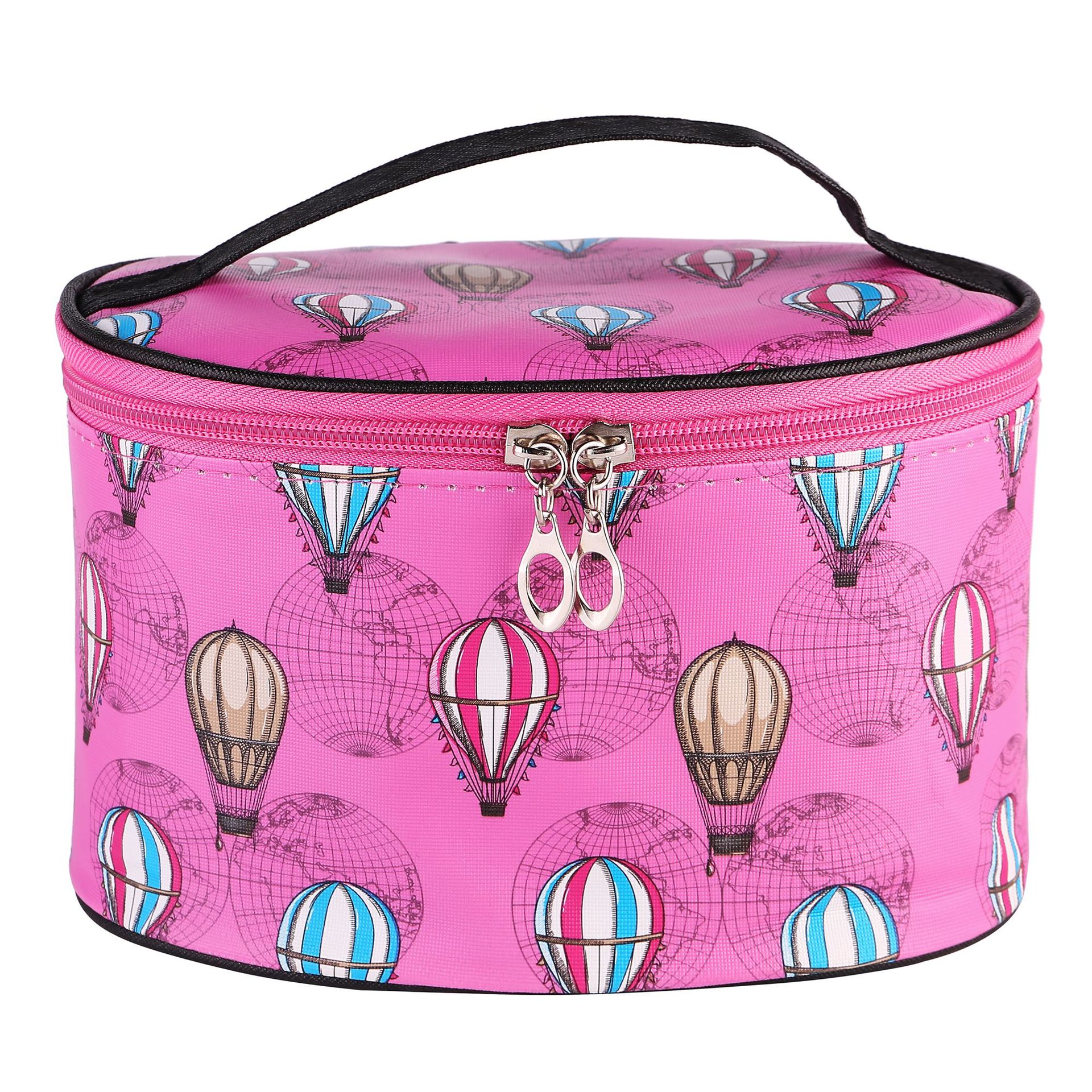 New Style PU Leather Balloon Travel Portable Storage Bag Large Capacity Waterproof Cosmetic Bag Makeup Storage Bag