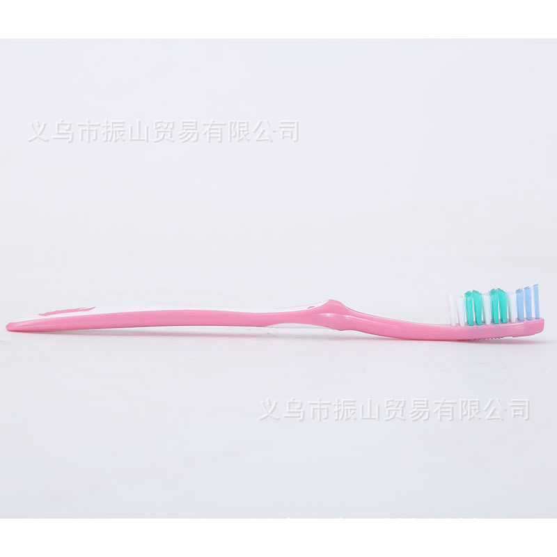 Colorful Rainbow Three Value Pack Clean Durable Wave Bristle Medium Hair Toothbrush