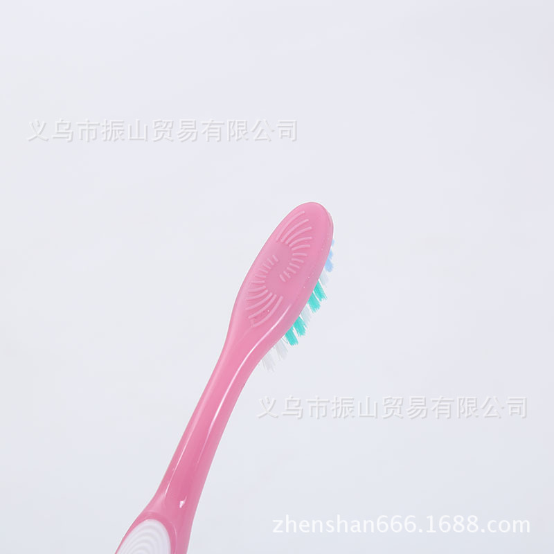 Colorful Rainbow Three Value Pack Clean Durable Wave Bristle Medium Hair Toothbrush