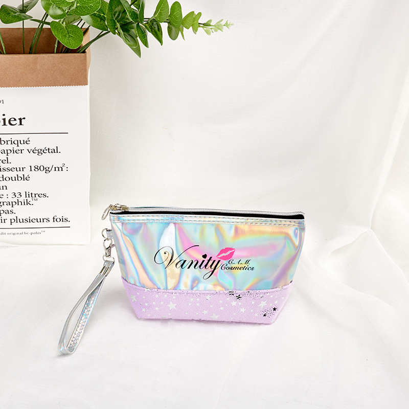 New Laser Lettered Make-up Bag Stitching Storage Bag Easy to Carry Travel Toiletry Bag Buggy Bag Custom Logo New Laser Lettered Make-up Bag Stitching Storage Bag Easy to Carry Travel Toiletry Bag Buggy Bag Custom Logo