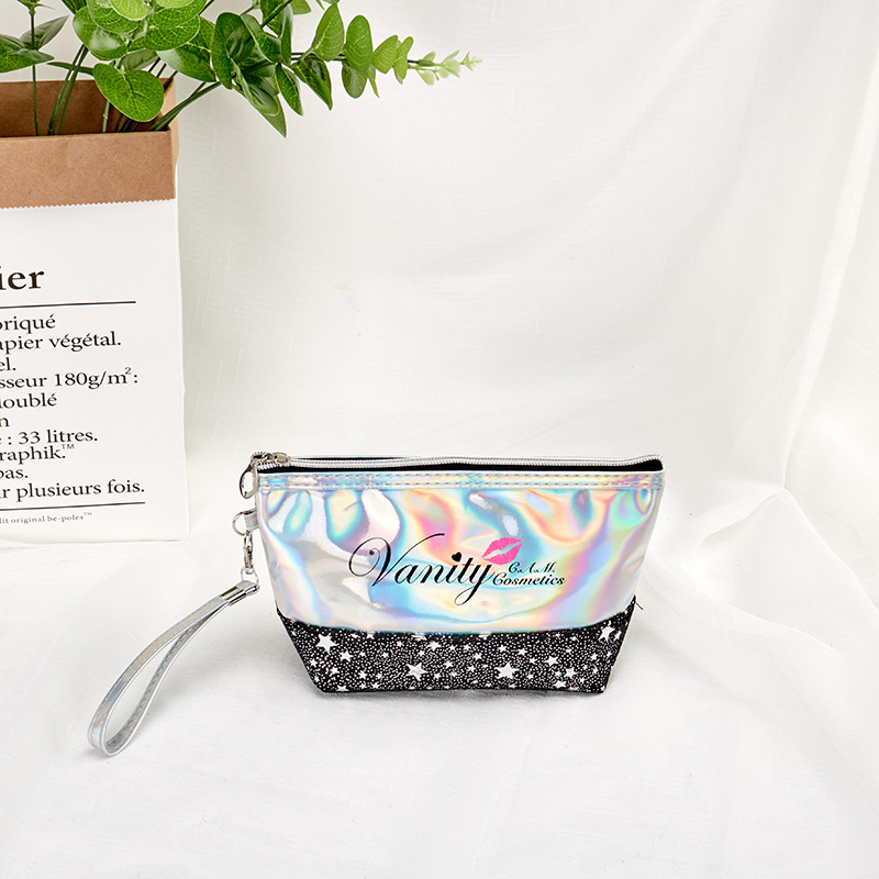 New Laser Lettered Make-up Bag Stitching Storage Bag Easy to Carry Travel Toiletry Bag Buggy Bag Custom Logo New Laser Lettered Make-up Bag Stitching Storage Bag Easy to Carry Travel Toiletry Bag Buggy Bag Custom Logo